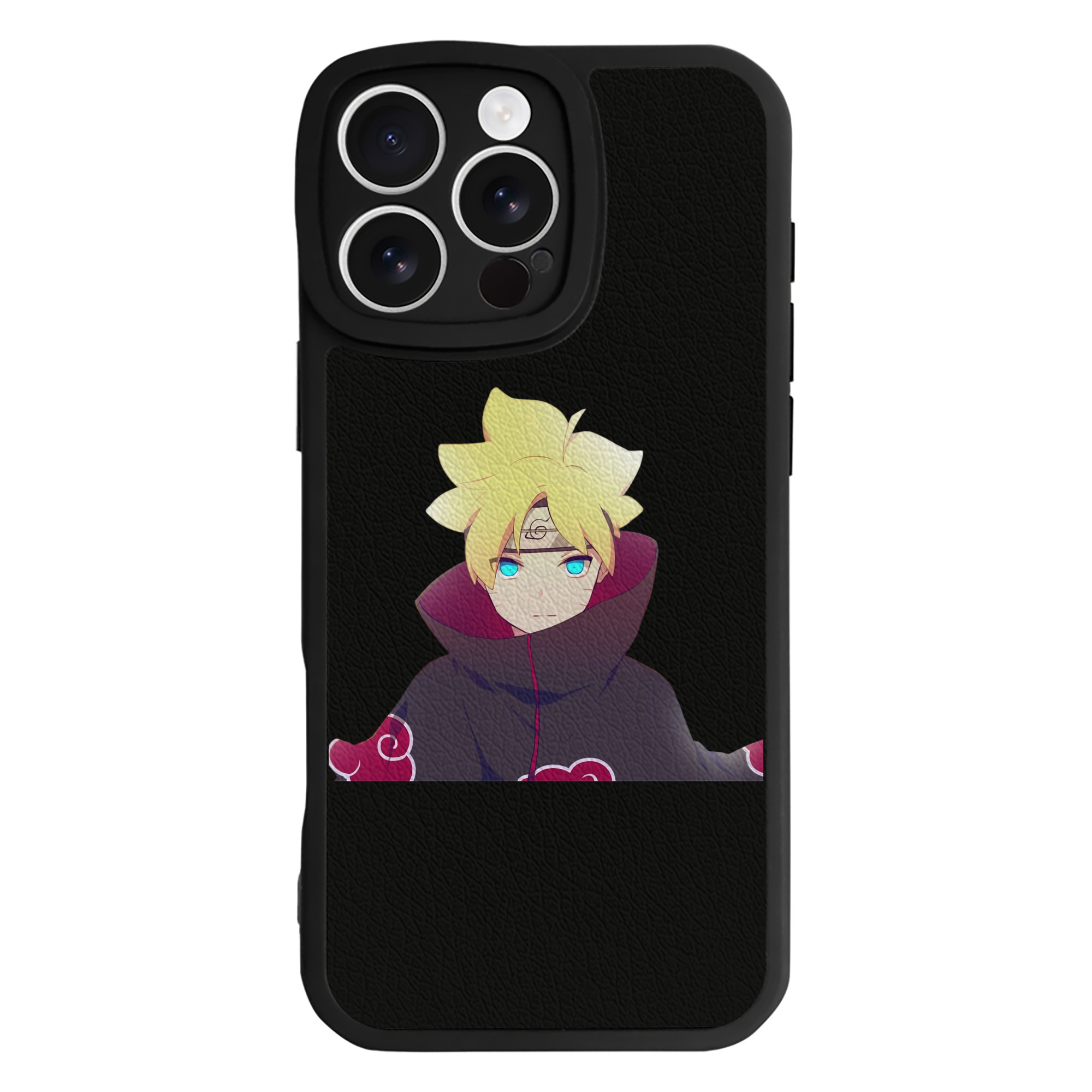（画像用） NARUTO -ナルト- うずまき ボルト Uzumaki Boruto 【iPhone 16シリーズ対応】シリコンスマホケース（レザー調） 材質：シリコン